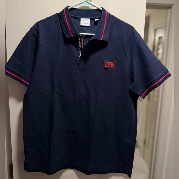 BURBERRY LONDON ENGLAND Grenford Short Sleeve Polo Men’sSize - LargeNWOT